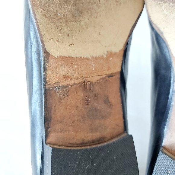 Cole Haan Tassel Loafers Vintage Women's Black Horse Bit Comfort Shoes Size 10B - Picture 12 of 13